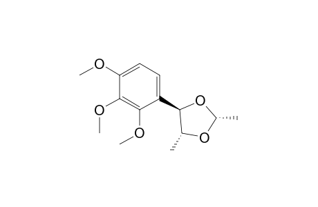 rel-2R,4R,5R)-4-(2',3',4'-Trimethoxyphenyl)-2,5-dimethyl-1,3- dioxolane