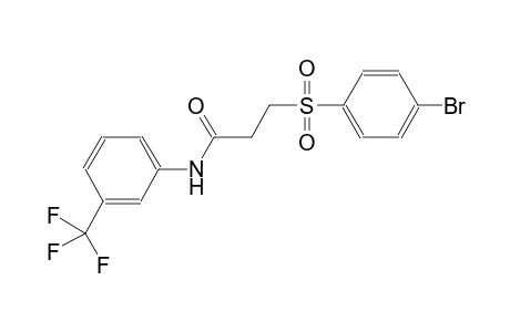 propanamide, 3-[(4-bromophenyl)sulfonyl]-N-[3-(trifluoromethyl)phenyl]-