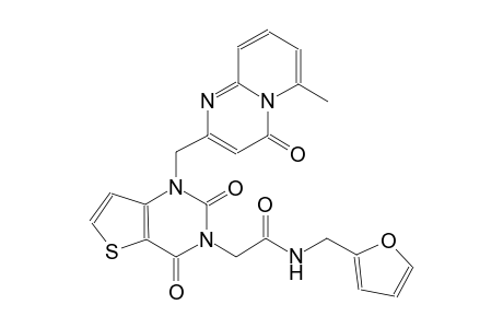 N-(2-furylmethyl)-2-(1-[(6-methyl-4-oxo-4H-pyrido[1,2-a]pyrimidin-2-yl)methyl]-2,4-dioxo-1,4-dihydrothieno[3,2-d]pyrimidin-3(2H)-yl)acetamide