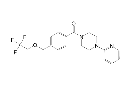 4-{[4-(2-pyridinyl)-1-piperazinyl]carbonyl}benzyl 2,2,2-trifluoroethyl ether