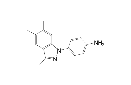 1-(p-Aminophenyl)-3,5,6-trimethyl-1H-indazole