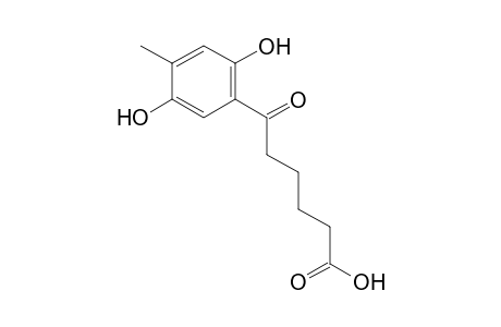 Benzenehexanoic acid, 2,5-dihydroxy-4-methyl-.epsilon.-oxo-