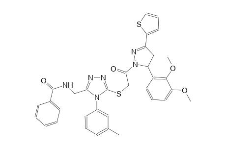 benzamide, N-[[5-[[2-[5-(2,3-dimethoxyphenyl)-4,5-dihydro-3-(2-thienyl)-1H-pyrazol-1-yl]-2-oxoethyl]thio]-4-(3-methylphenyl)-4H-1,2,4-triazol-3-yl]methyl]-