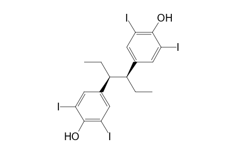 4,4'-((3S,4S)-Hexane-3,4-diyl)bis(2,6-diiodophenol)
