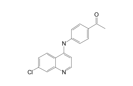 1-(4-[(7-Chloroquinolin-4-yl)amino]phenyl)ethanone