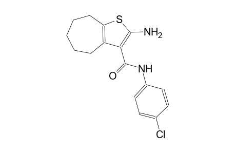 2-amino-N-(4-chlorophenyl)-5,6,7,8-tetrahydro-4H-cyclohepta[b]thiophene-3-carboxamide
