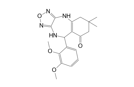 4H-[1,2,5]oxadiazolo[3,4-b][1,4]benzodiazepin-8(5H)-one, 9-(2,3-dimethoxyphenyl)-6,7,9,10-tetrahydro-6,6-dimethyl-