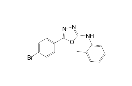 5-(4-Bromophenyl)-N-(2-methylphenyl)-1,3,4-oxadiazol-2-amine