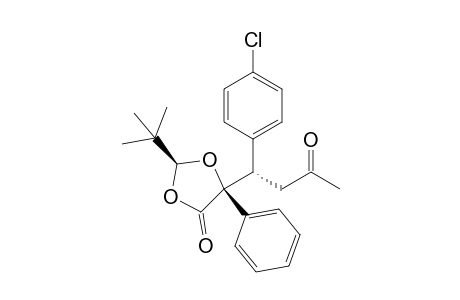 (2S,5S,1'S)-2-(tert-Butyl)-5-(1'-p-chlorophenyl-3'-oxobutyl)-5-phenyl-1,3-dioxolan-4-one