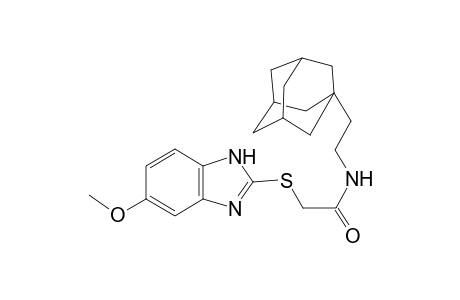 N-[2-(1-adamantyl)ethyl]-2-[(6-methoxy-1H-benzimidazol-2-yl)sulfanyl]acetamide