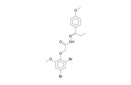 2-(2,4-Dibromo-6-methoxyphenoxy)-N'-[1-(4-methoxyphenyl)propylidene]acethydrazide