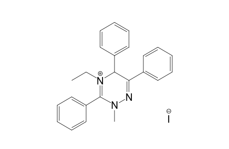 4-Ethyl-2-methyl-3,5,6-triphenyl-2,5-dihydro-1,2,4-triazinium iodide