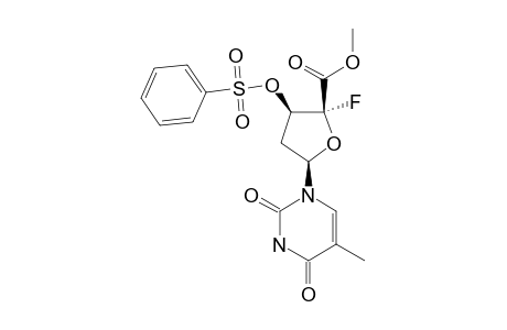 (2R,3R,5R)-3-BENZENESULFONYLOXY-2-FLUORO-5-(5-METHYL-2,4-DIOXO-3,4-DIHYDRO-2H-PYRIMIDIN-1-YL)-TETRAHYDROFURAN-2-CARBOXYLIC-ACID-METHYLESTER