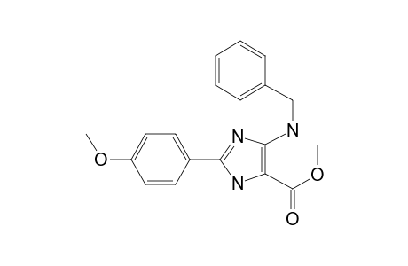 5-Benzylamino-2-(4-methoxyphenyl)-3H-imidazol-4-carboxylic acid, methyl ester