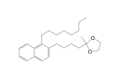 2-Methyl-2-[4-(1-octyl-2-naphthalenyl)butyl]-1,3-dioxolane
