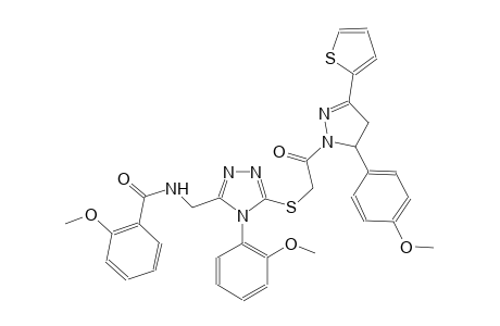 benzamide, N-[[5-[[2-[4,5-dihydro-5-(4-methoxyphenyl)-3-(2-thienyl)-1H-pyrazol-1-yl]-2-oxoethyl]thio]-4-(2-methoxyphenyl)-4H-1,2,4-triazol-3-yl]methyl]-2-methoxy-