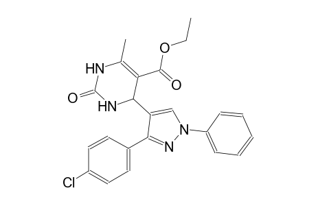 5-pyrimidinecarboxylic acid, 4-[3-(4-chlorophenyl)-1-phenyl-1H-pyrazol-4-yl]-1,2,3,4-tetrahydro-6-methyl-2-oxo-, ethyl ester