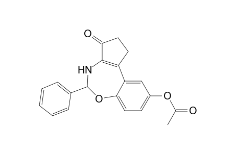 9-Acetoxy-1,2,4,5-tetrahydro-5-phenyl-3H-benzo[f]cyclopent[d][1,3]oxazepin-3-on