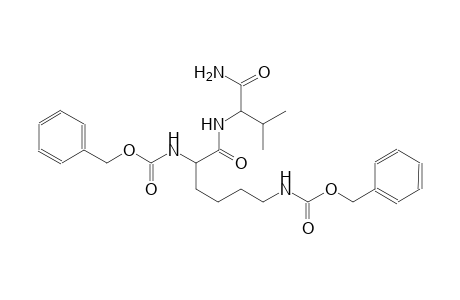 benzyl (5S)-6-{[(1S)-1-(aminocarbonyl)-2-methylpropyl]amino}-5-{[(benzyloxy)carbonyl]amino}-6-oxohexylcarbamate