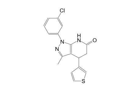 6H-pyrazolo[3,4-b]pyridin-6-one, 1-(3-chlorophenyl)-1,4,5,7-tetrahydro-3-methyl-4-(3-thienyl)-