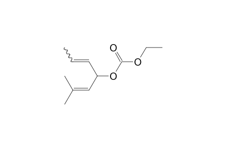 Ethyl (2-methylhepta-2,5-dien-4-yl) carbonate