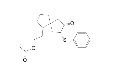 Spiro[4.4]nonan-2-one, 6-[2-(acetyloxy)ethyl]-3-[(4-methylphenyl)thio]-, cis-