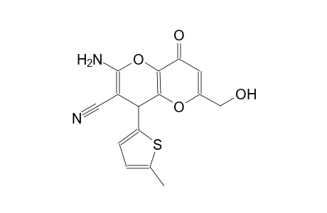 2-amino-6-(hydroxymethyl)-4-(5-methyl-2-thienyl)-8-oxo-4,8-dihydropyrano[3,2-b]pyran-3-carbonitrile