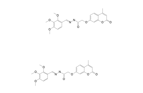 N'-(2,3,4-TRIMETHOXYBENZYLIDENE)-2-[(4-METHYL-2-OXO-2H-CHROMEN-7-YL)-OXY]-ACETOHYDRAZIDE