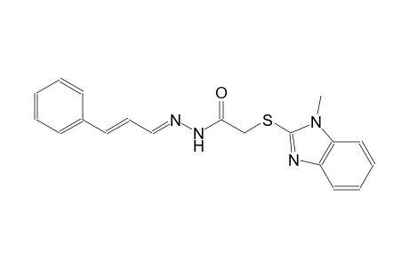 acetic acid, [(1-methyl-1H-benzimidazol-2-yl)thio]-, 2-[(E,2E)-3-phenyl-2-propenylidene]hydrazide