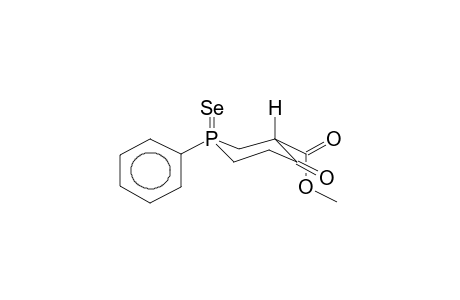 1-EXO-PHENYL-1-SELENOXO-3-CARBOMETHOXYPHOSPHORINAN-4-ONE