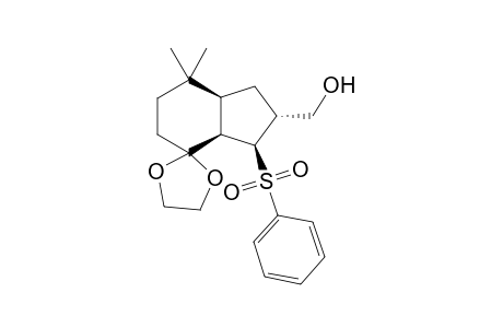 (+-)-3c-benzenesulfonyl-2t-hydroxymethyl-7,7-dimethyl-(3ar,7at)-octahydro-inden-4-one ethane-1,2-diyl acetal