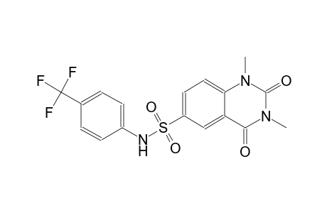 1,3-dimethyl-2,4-dioxo-N-[4-(trifluoromethyl)phenyl]-1,2,3,4-tetrahydro-6-quinazolinesulfonamide