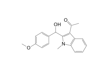1-[2-[(4-methoxyphenyl)-oxidanyl-methyl]-1-methyl-indol-3-yl]ethanone