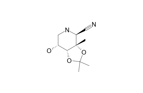 2,6-DIDEOXY-2,6-IMINO-3,4-O-ISOPROPYLIDENE-3-C-METHYL-D-ALLONONITRILE