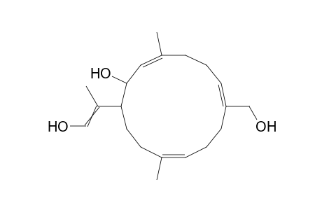 (1s,2r,3e,7e,11e)-2,16,19-trihydroxycembra-3,7,11,15-tetraene