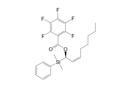 (-)-(1R,2Z)-1-(dimethyl-phenyl-silanyl)-oct-2-enyl pentafluorobenzoate