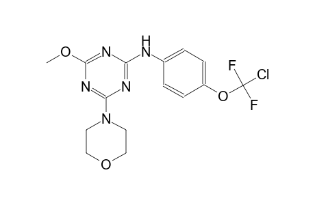 N-[4-[chloranyl-bis(fluoranyl)methoxy]phenyl]-4-methoxy-6-morpholin-4-yl-1,3,5-triazin-2-amine