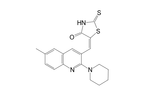 5-(6-Methyl-2-piperidin-1-yl-quinolin-3-ylmethylene)-2-thioxo-thiazolidin-4-one
