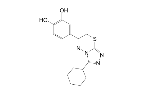 4-(3-cyclohexyl-7H-[1,2,4]triazolo[3,4-b][1,3,4]thiadiazin-6-yl)-1,2-benzenediol