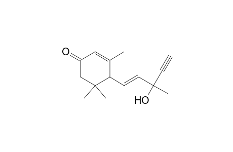2-Cyclohexen-1-one, 4-(3-hydroxy-3-methyl-1-penten-4-ynyl)-3,5,5-trimethyl-