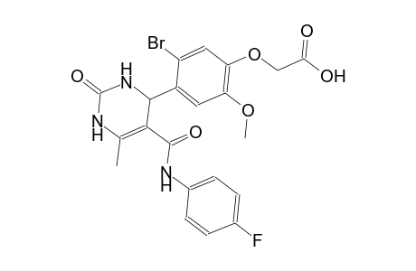 (5-bromo-4-{5-[(4-fluoroanilino)carbonyl]-6-methyl-2-oxo-1,2,3,4-tetrahydro-4-pyrimidinyl}-2-methoxyphenoxy)acetic acid