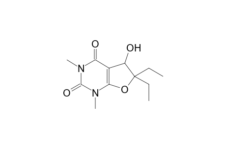 6,6-Diethyl-1,3-dimethyl-5-hydroxy-1,3,5,6-tetrahydrofuro[2,3-d]pyrimidine-2,4(1H,3H)-dione