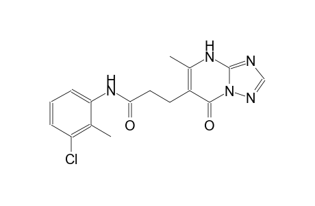 [1,2,4]triazolo[1,5-a]pyrimidine-6-propanamide, N-(3-chloro-2-methylphenyl)-4,7-dihydro-5-methyl-7-oxo-