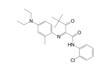 Pentanamide, N-(2-chlorophenyl)-2-[[4-(diethylamino)-2-methylphenyl]imino]-4,4-dimethyl-3-oxo-