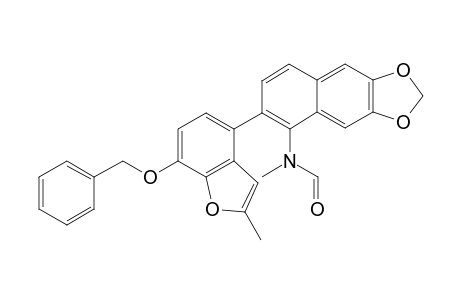 2-[4-(7-Benzyloxy-2-methylbenzo[b]furanyl)]-6,7-methylenedioxy-1-(N-methylformamido)naphthalene