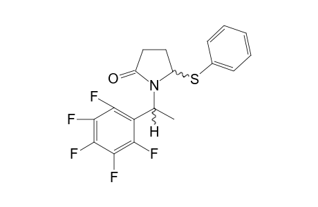 N-[(+-)-1'-(2",3",4",5",6"-Pentafluorophenyl)ethyl]-5-phenylsulfanylpyrrolidin-2-one