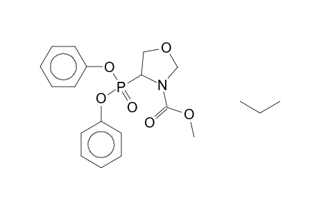 3-OXAZOLIDINECARBOXYLIC ACID, 4-(DIPHENOXYPHOSPHINYL)-2-(1-METHYLETHYL)-, METHYL ESTER, (2R-cis)-