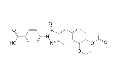 4-{(4E)-4-[4-(acetyloxy)-3-ethoxybenzylidene]-3-methyl-5-oxo-4,5-dihydro-1H-pyrazol-1-yl}benzoic acid