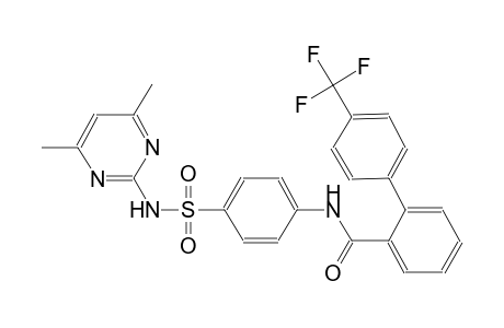 [1,1'-biphenyl]-2-carboxamide, N-[4-[[(4,6-dimethyl-2-pyrimidinyl)amino]sulfonyl]phenyl]-4'-(trifluoromethyl)-