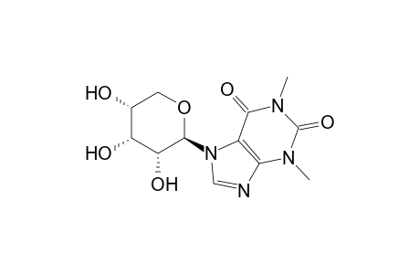 (-)-7-(beta-D-ribopyranosyl)theophylline